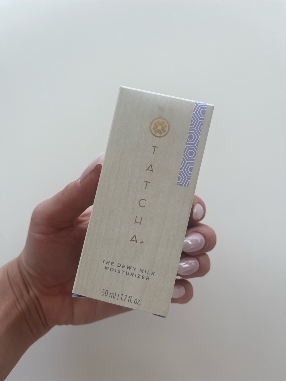 Tatcha Dewy Milk Moisturizer — Cream & Lavender Accent